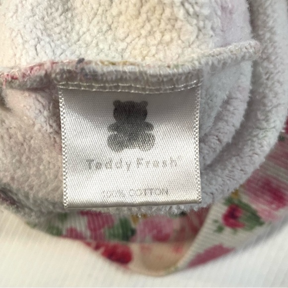Teddy Fresh 100% cotton floral hoodie with embroidered logo, unisex size small. - Picture 4 of 9